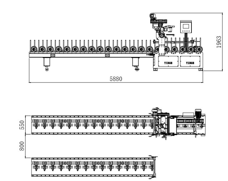 Máquina de embalagem de perfil de piso WPC